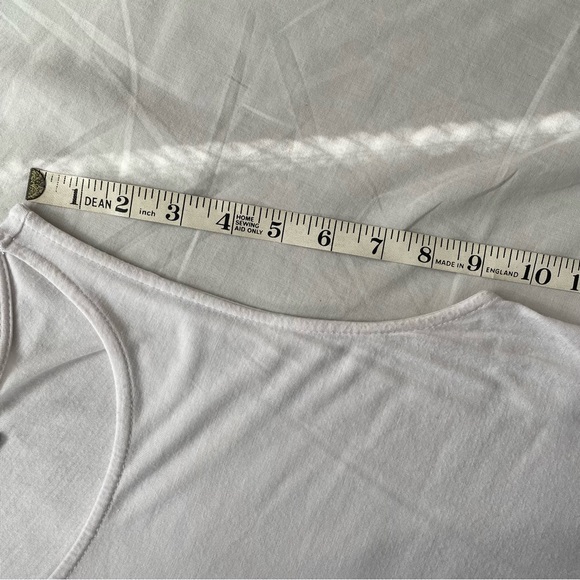 Stradivarius | extra long high-low white tank top, S - Picture 6 of 12